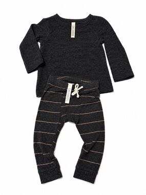 Childhoods Charcoal Knit Kids Matching Set